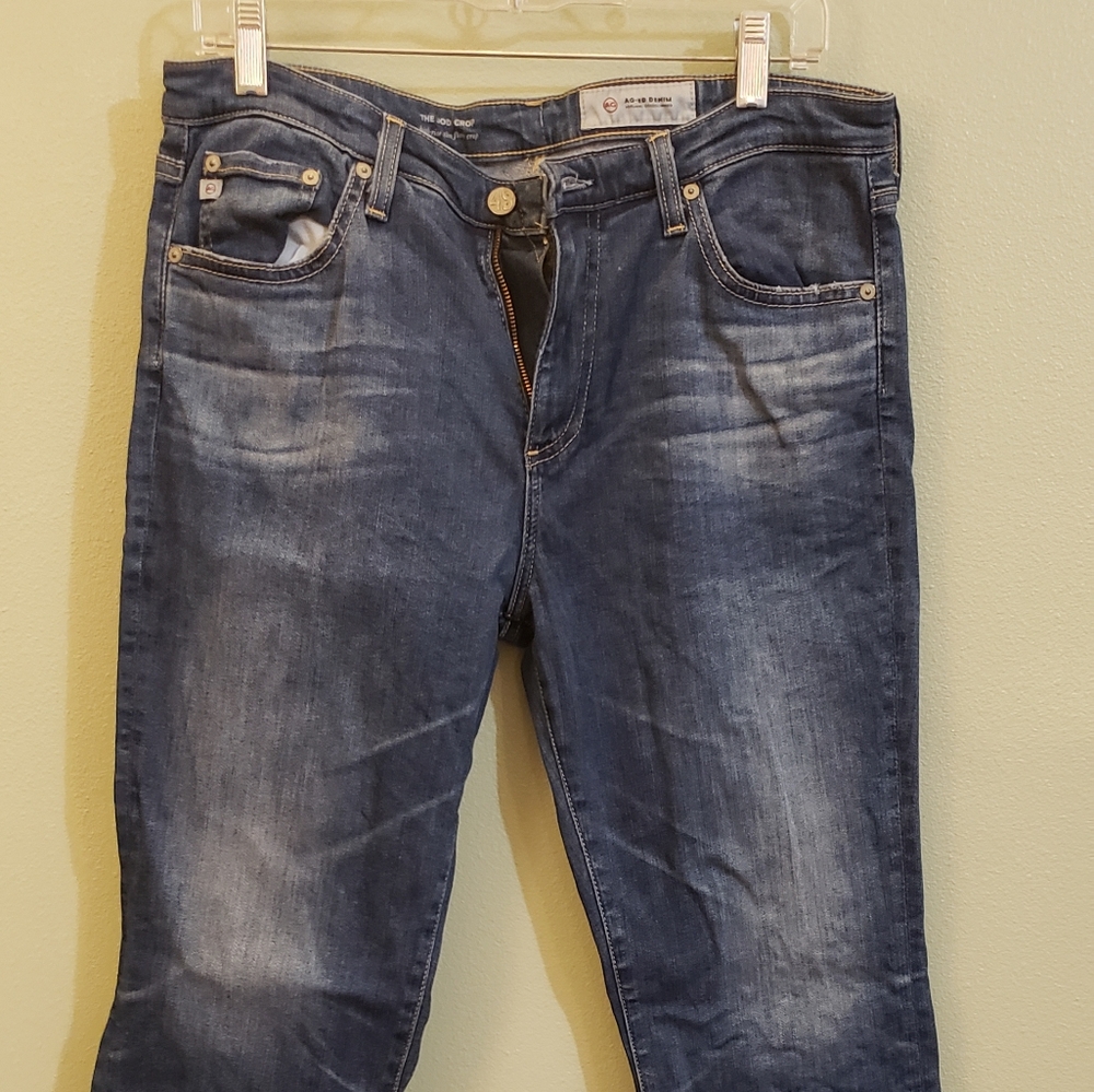 Crop flare jeans